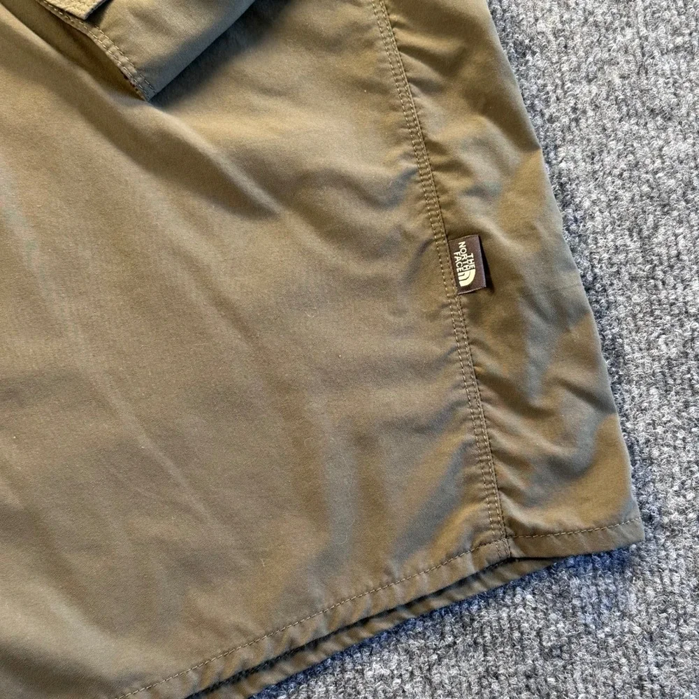 The North Face Shirt XL Olive‎ Green Vented Woven Button Down Hiking Outdoor